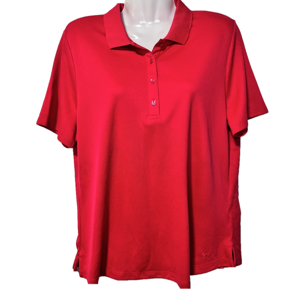 Fusia Pink Calaway Golf Polo Shirt Women's Size Large